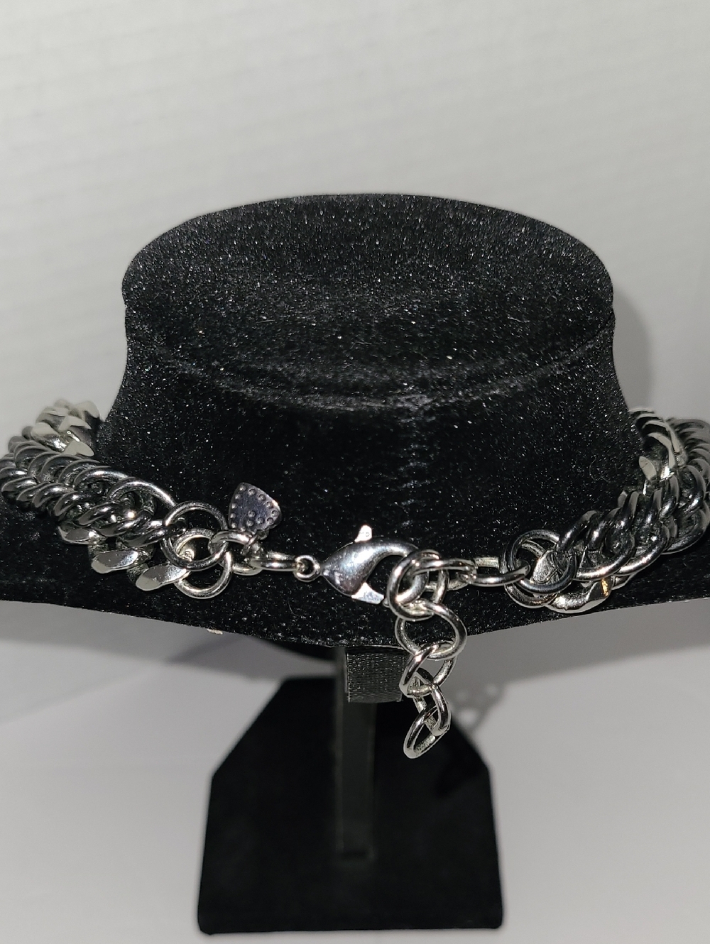 Silver-Tone Multi-Chain Statement Necklace - Picture 3 of 6